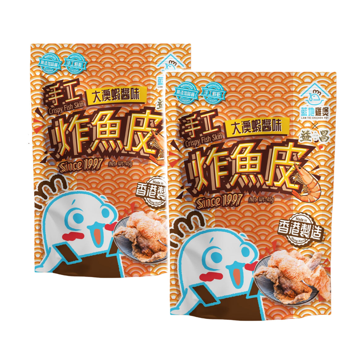 大澳蝦醬味手工炸魚皮(45g)  2件裝